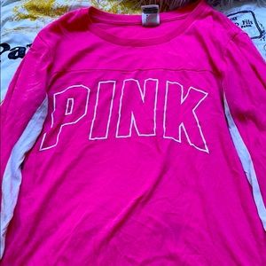 Pink and white “pink” shirt
